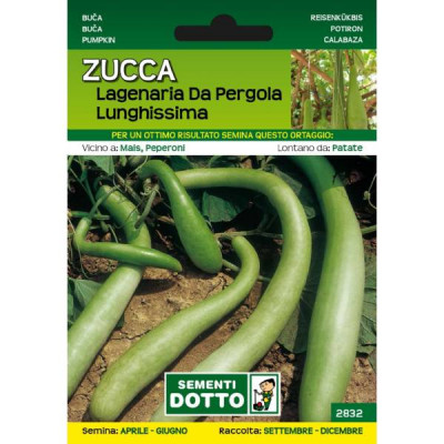 Semi - Zucca Lageriana Da Pergola Lunghissima