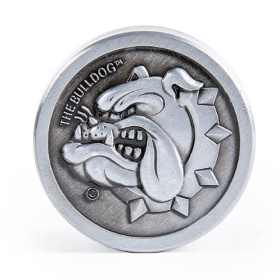 THE BULLDOG - GRINDER ARGENTO IN METALLO 40MM – 3 PARTI